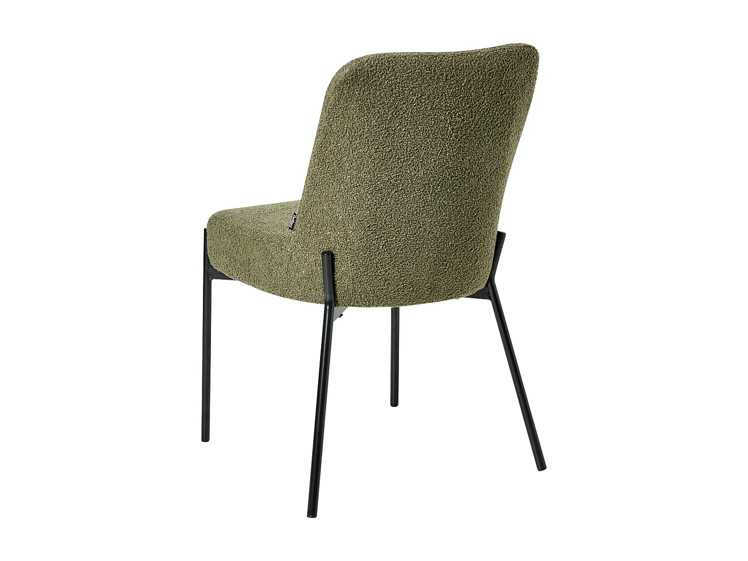 Lot de 2 chaises MALIN Bouclé Vert foncé