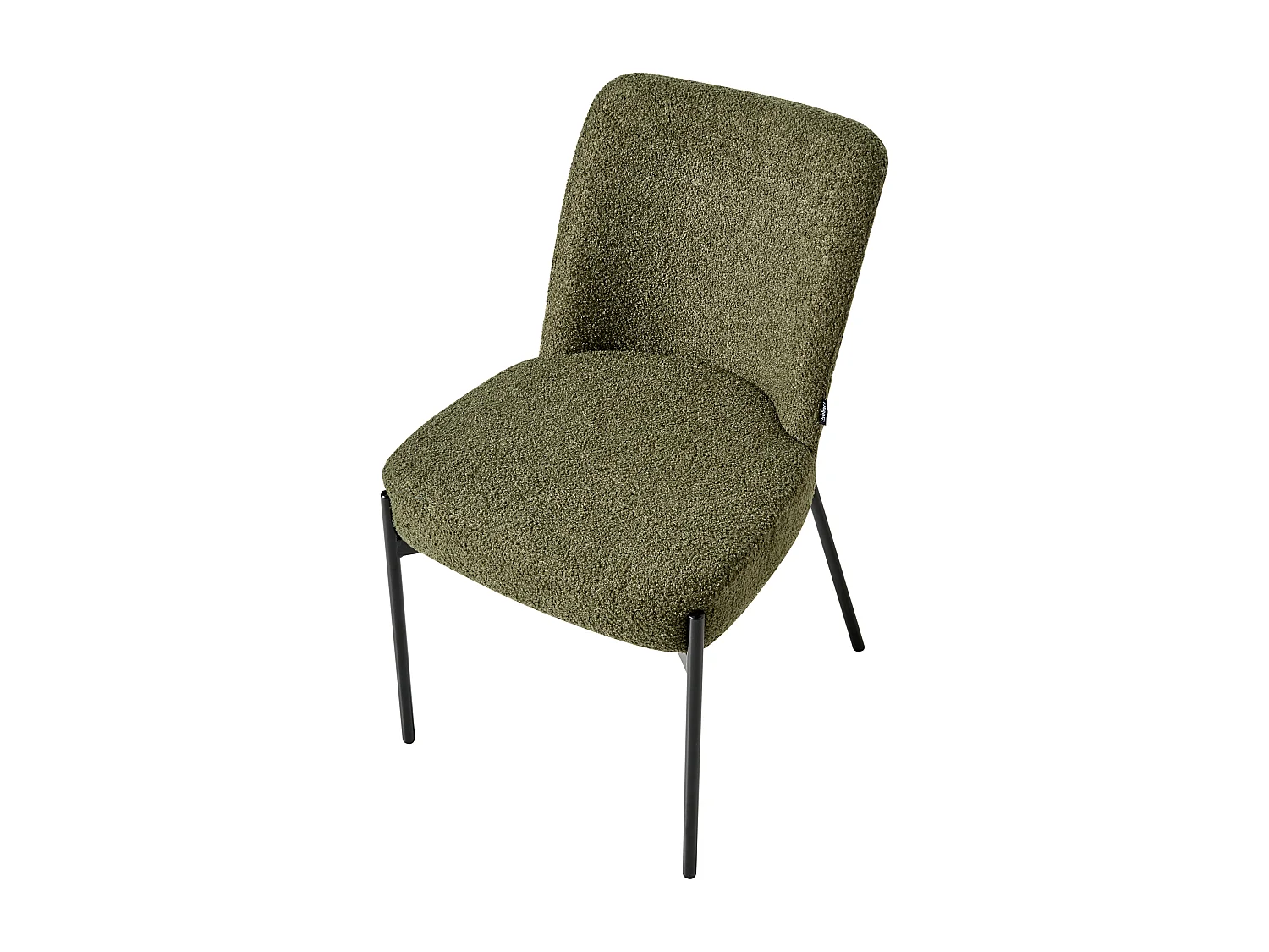 Lot de 2 chaises MALIN Bouclé Vert foncé