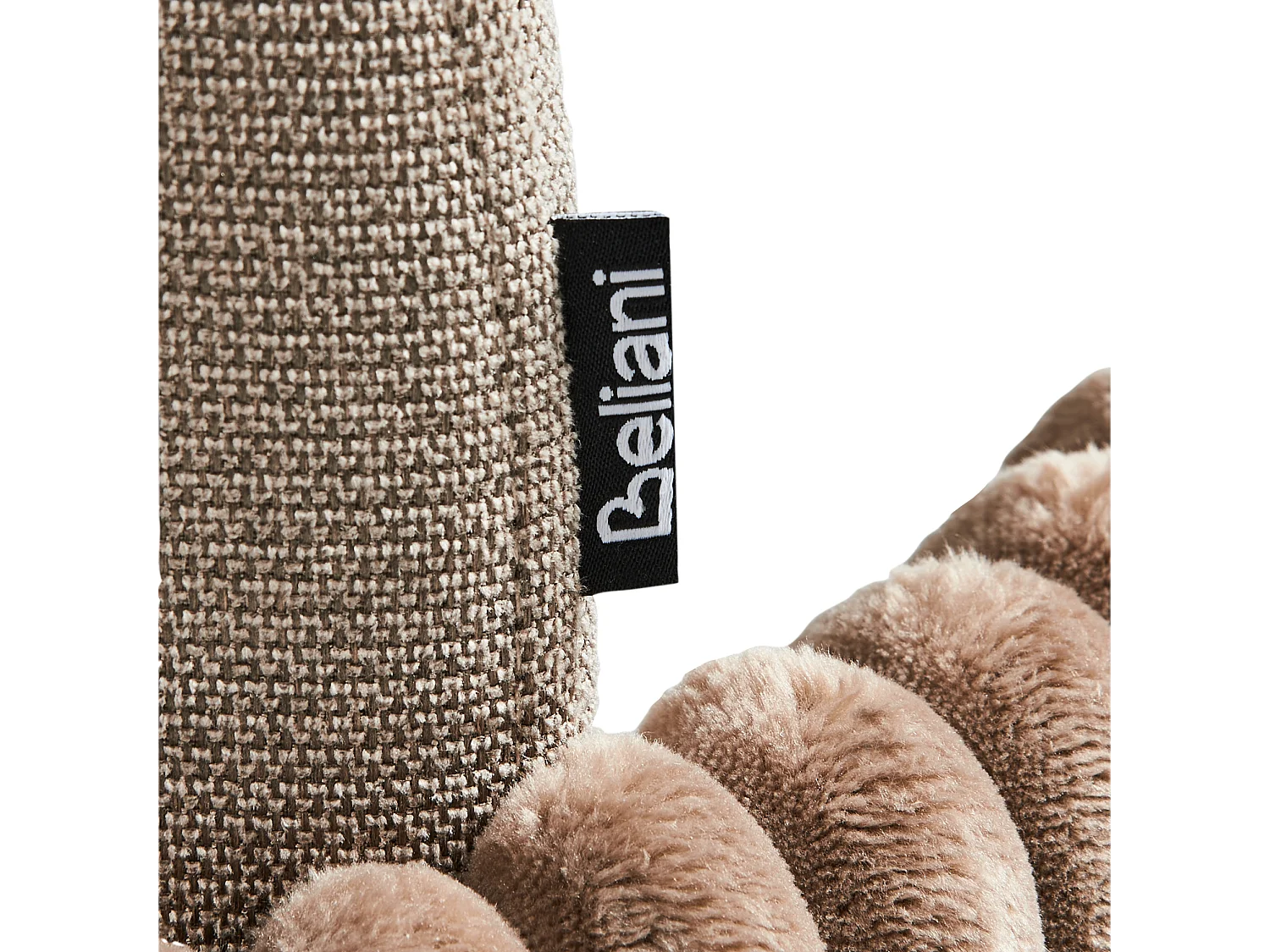 Esszimmerstuhl 2er Set AMITY Stoff Taupe