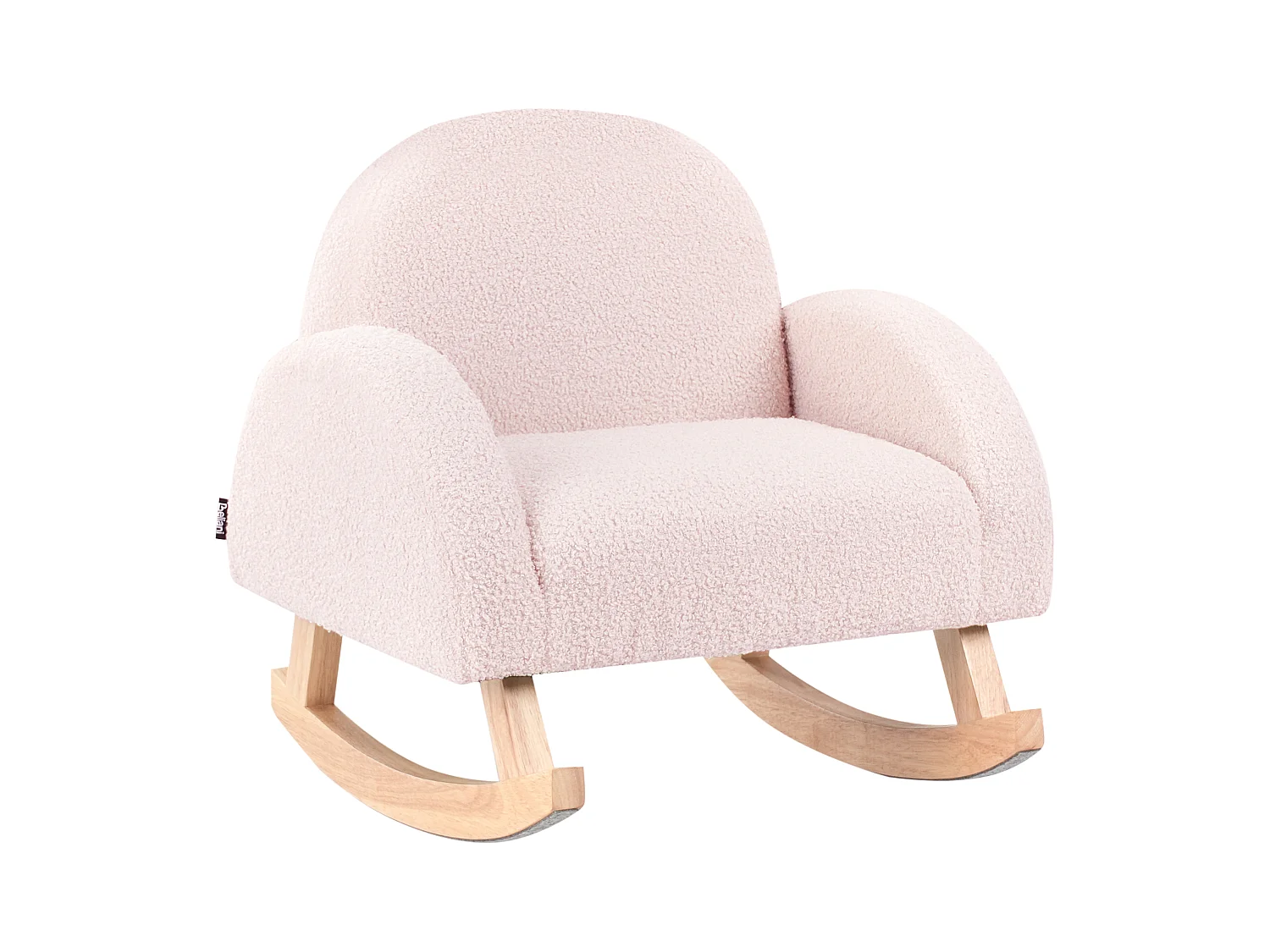 Kinder Schaukelstuhl Bouclé pastellrosa HUG