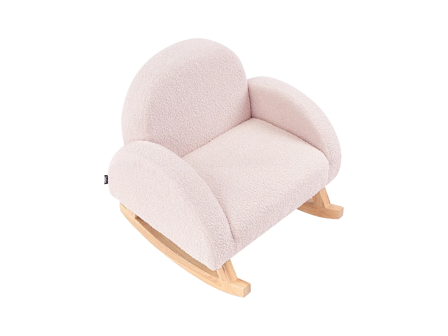 Kinder Schaukelstuhl Bouclé pastellrosa HUG