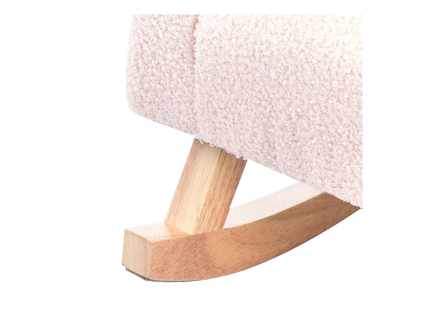 Kinder Schaukelstuhl Bouclé pastellrosa HUG