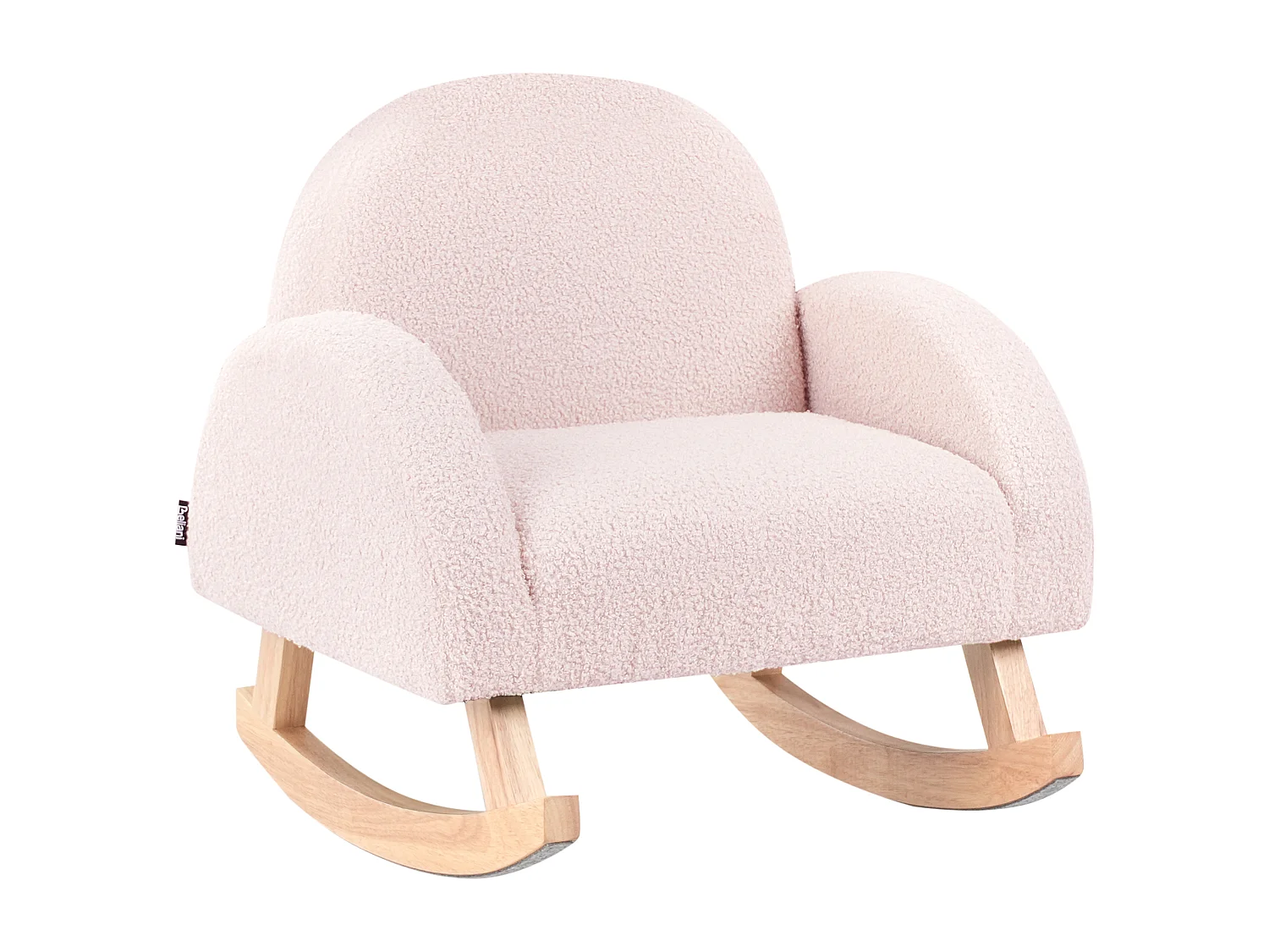 Chaise à bascule pour enfants HUG Bouclé Rose pastel