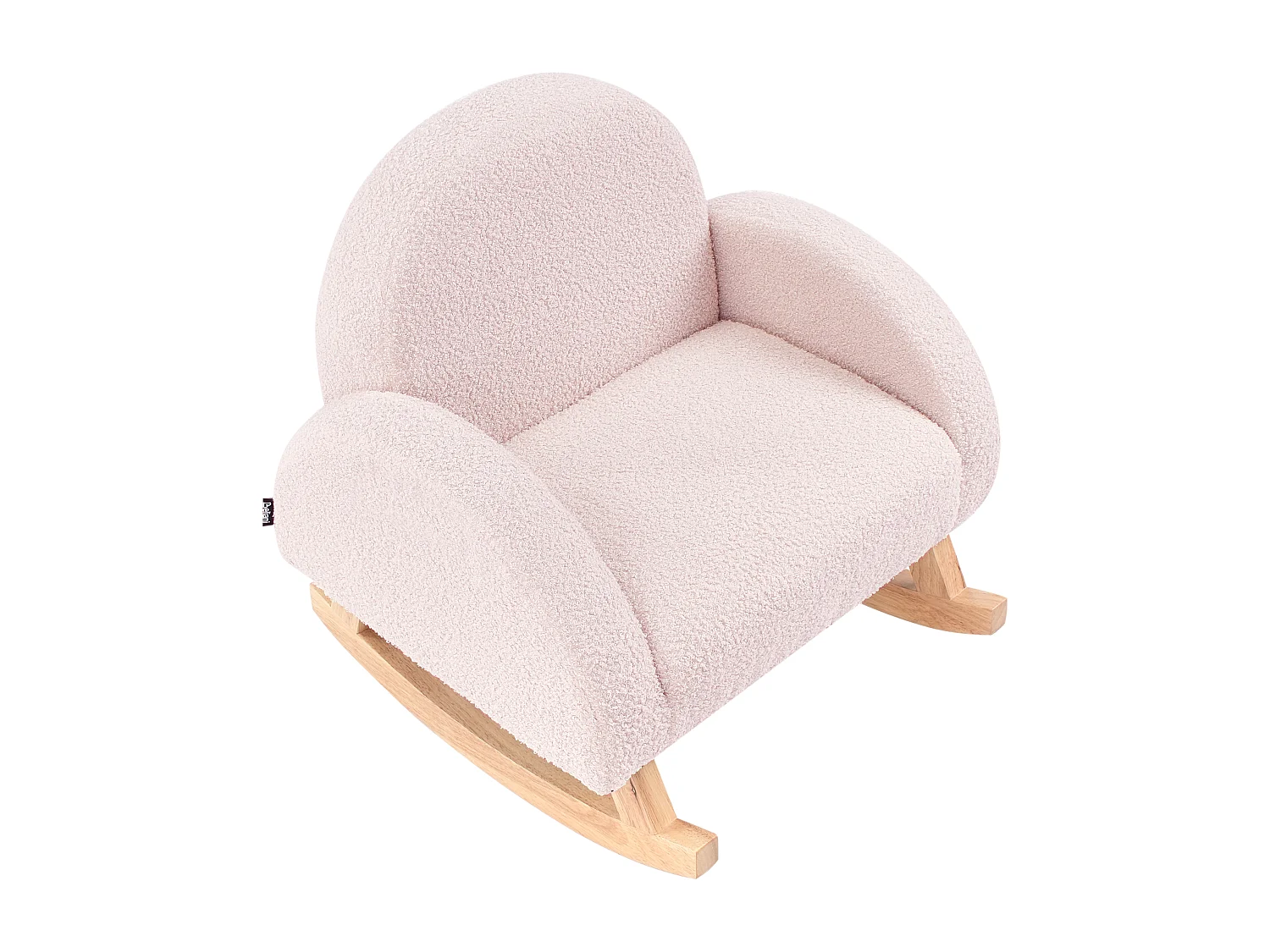 Chaise à bascule pour enfants HUG Bouclé Rose pastel
