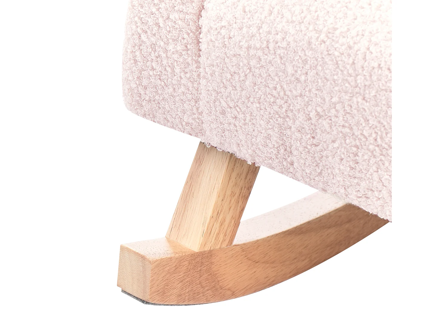 Chaise à bascule pour enfants HUG Bouclé Rose pastel