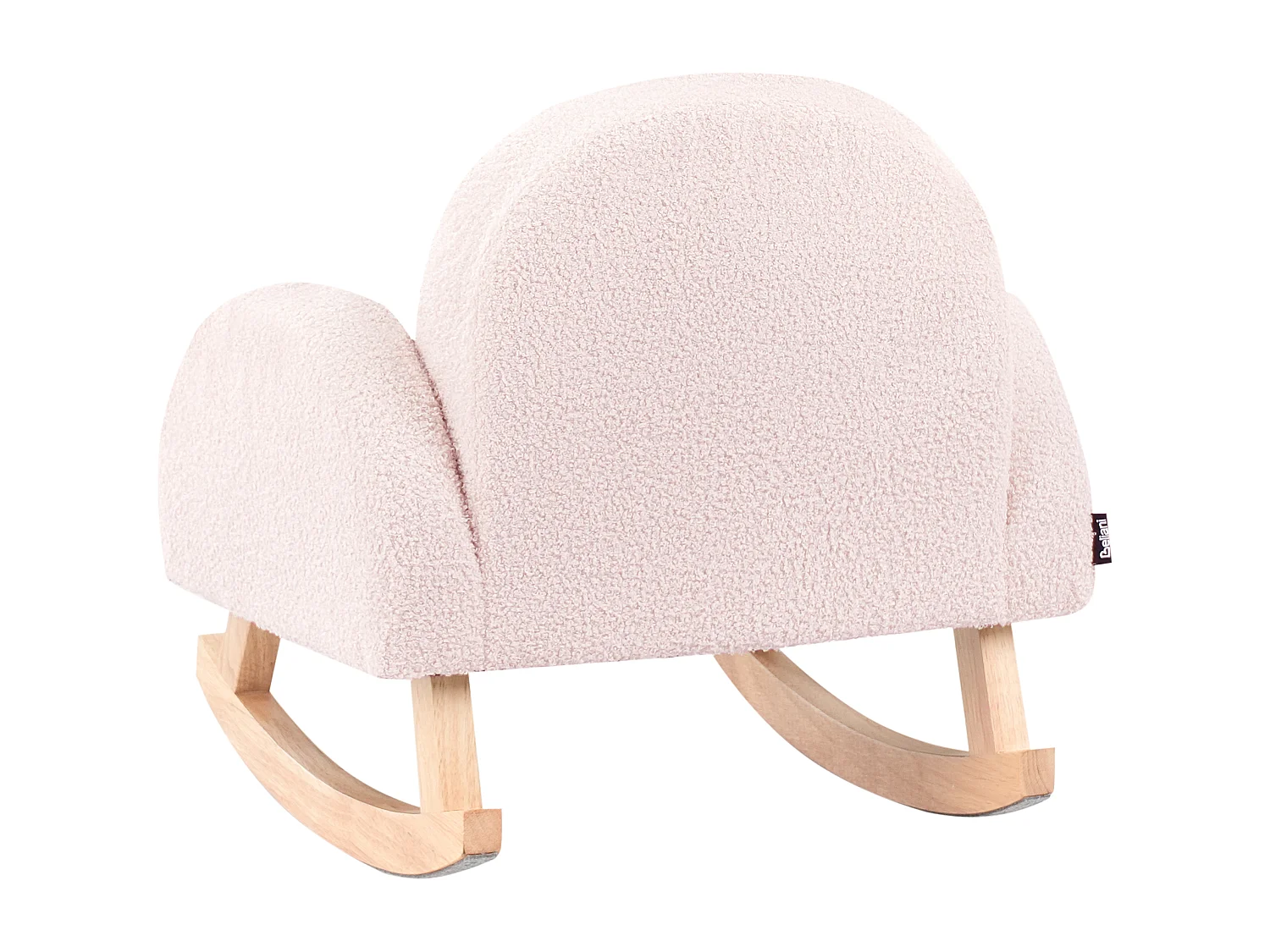 Kinder Schaukelstuhl Bouclé pastellrosa HUG