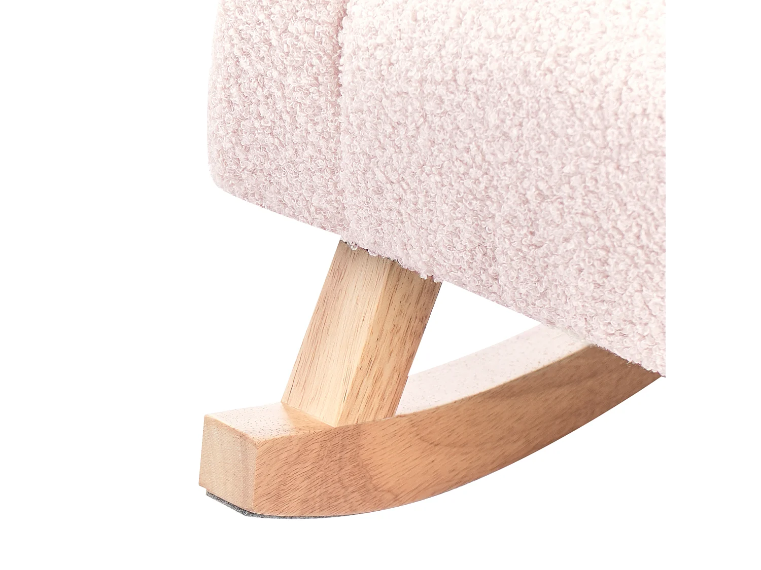 Kinder Schaukelstuhl Bouclé pastellrosa HUG