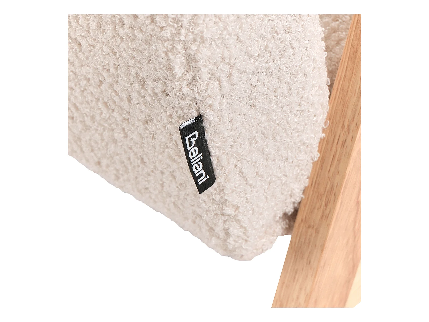 Fotel dziecięcy boucle jasnobeżowy LINDE