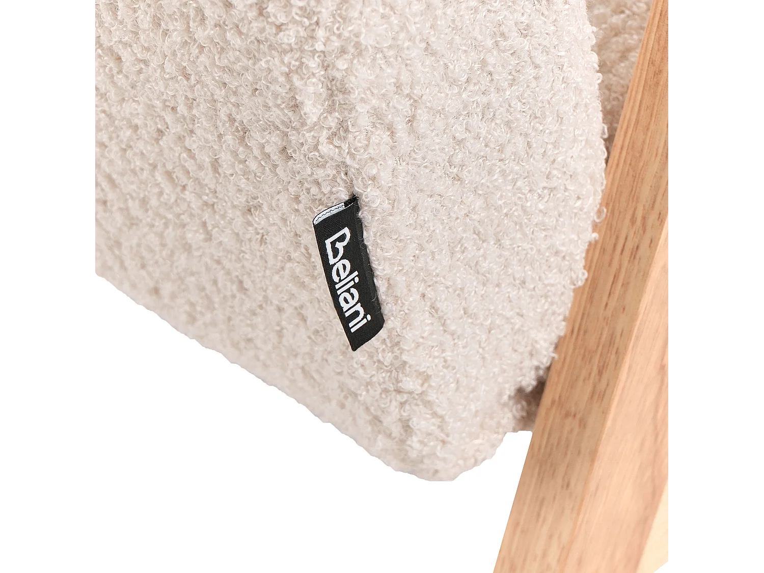 Kindersessel Bouclé hellbeige LINDE