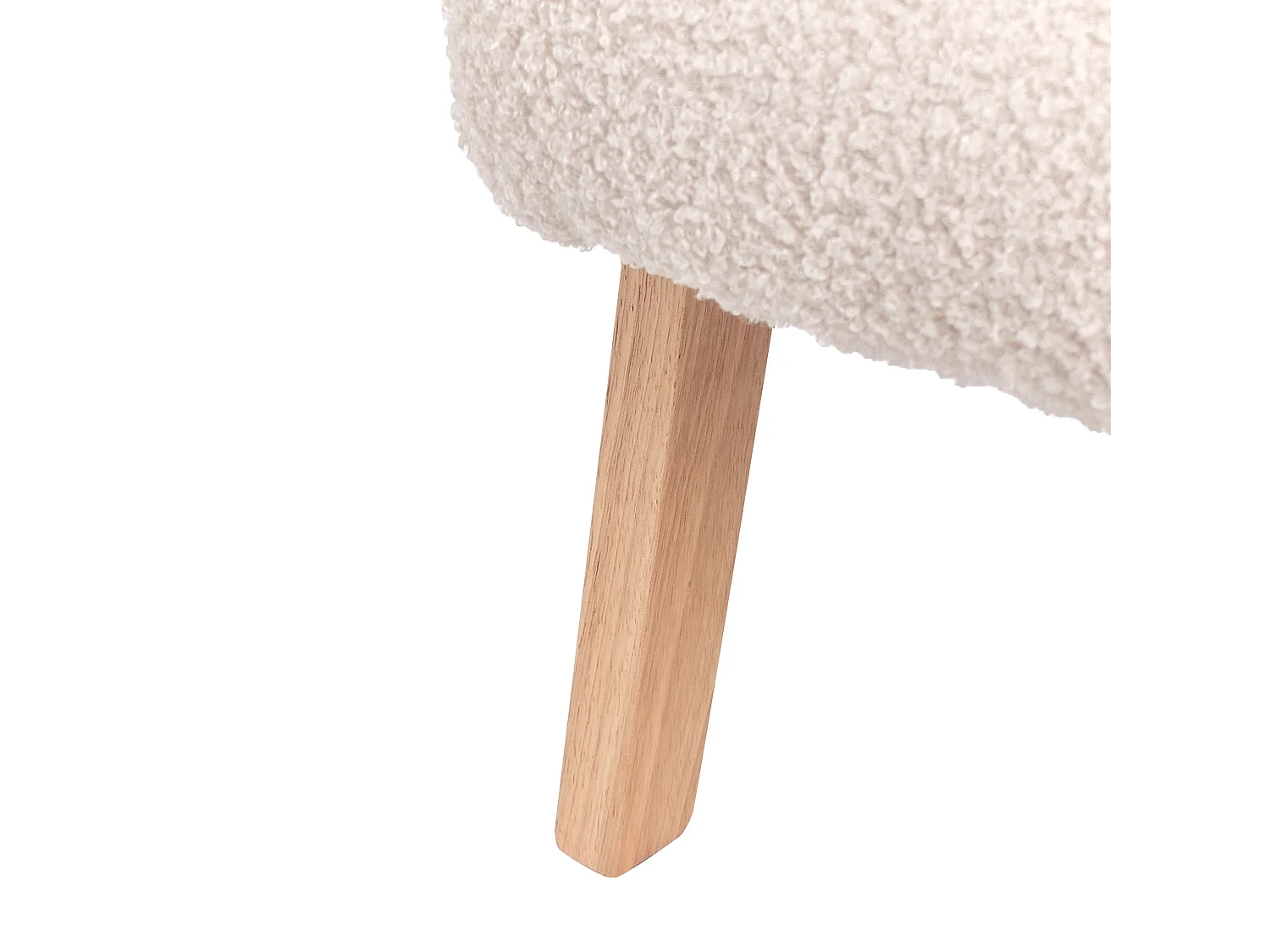 Kindersessel Bouclé hellbeige LINDE