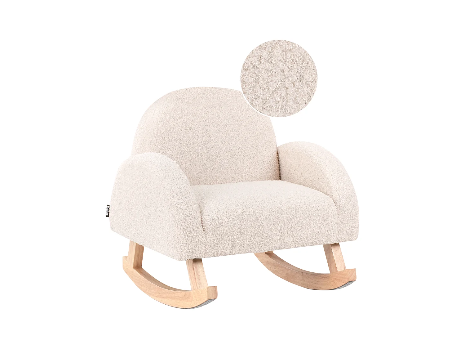 Chaise à bascule pour enfants HUG Bouclé Beige clair