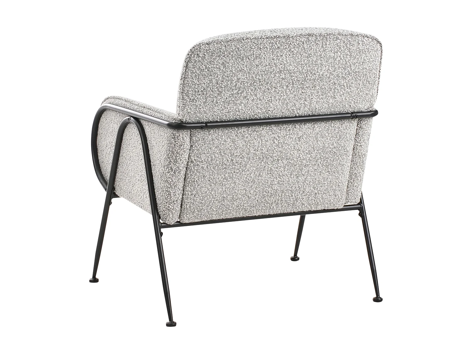 Fauteuil TRYSNES Tissu Noir/blanc