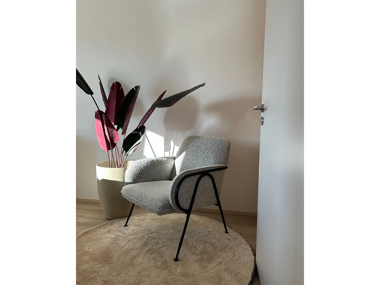 Fauteuil TRYSNES Noir/blanc