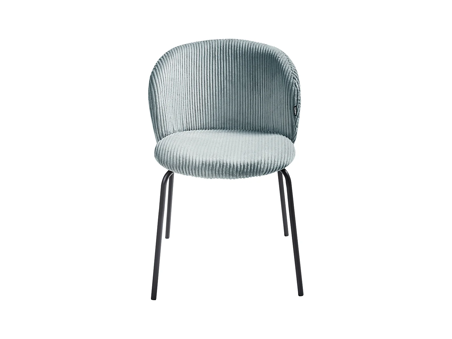 Esszimmerstuhl 2er Set MILES Cord Hellblau