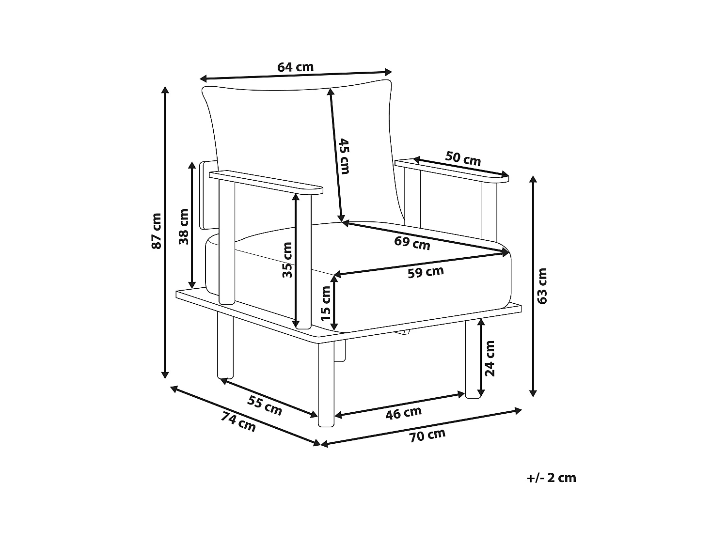 Fauteuil ASKER Bouclé Vert foncé