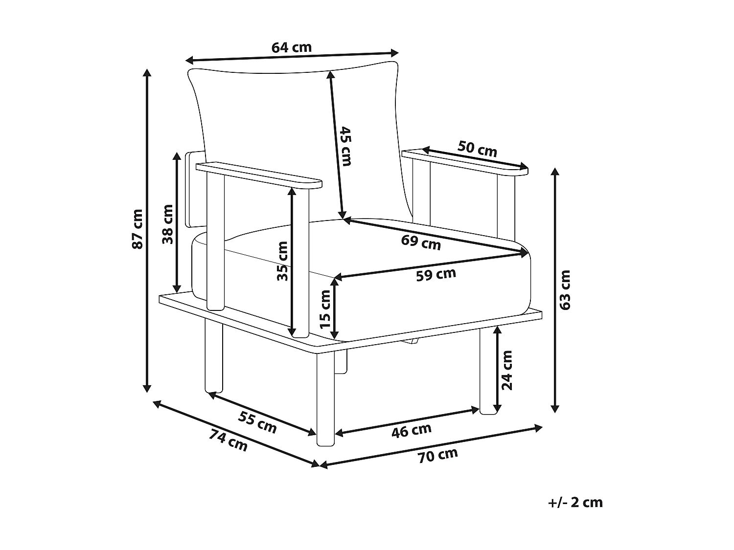 Fauteuil ASKER Bouclé Vert foncé