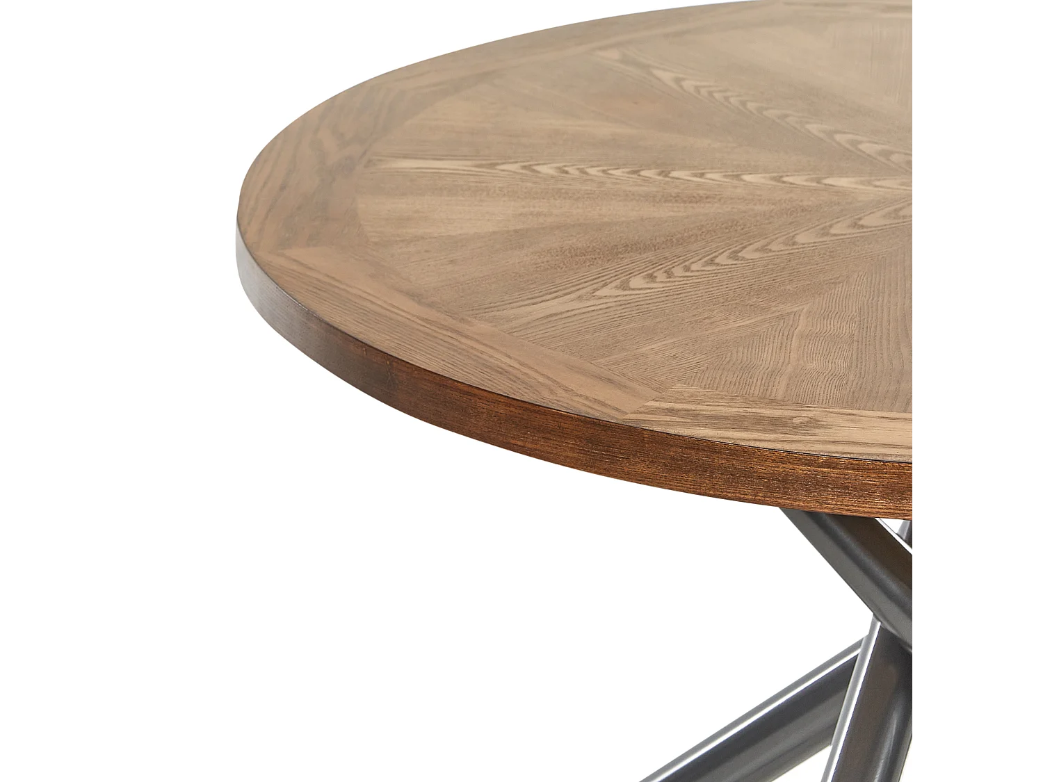 Eettafel LORENZO Bruin essenhout 120 cm 120 cm