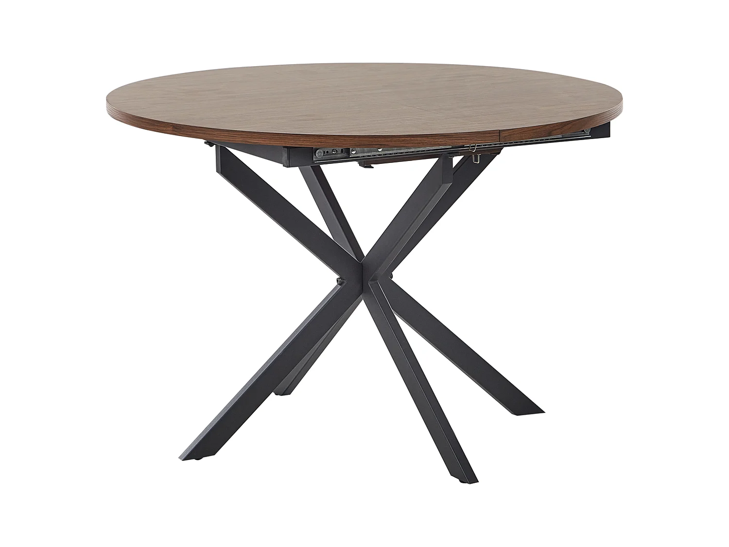 Table de salle à manger extensible FRIONA Marron foncé 110/140 cm 110 cm