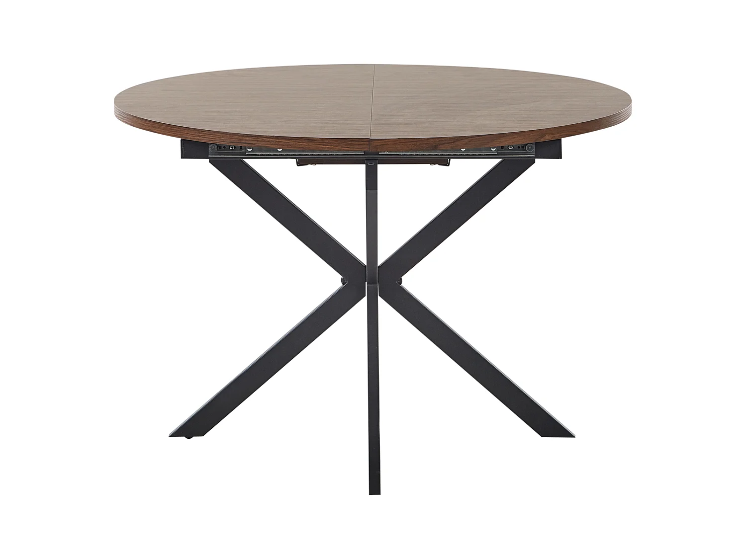 Table de salle à manger extensible FRIONA Marron foncé 110/140 cm 110 cm