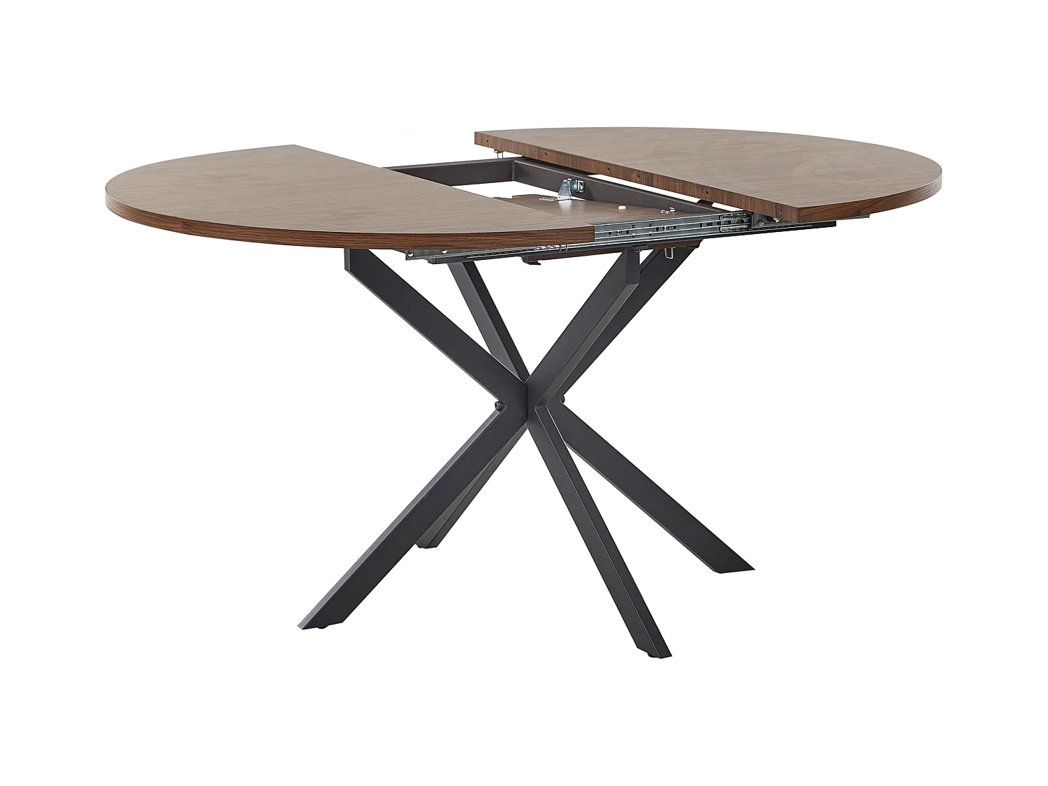 Table de salle à manger extensible FRIONA Marron foncé 110/140 cm 110 cm
