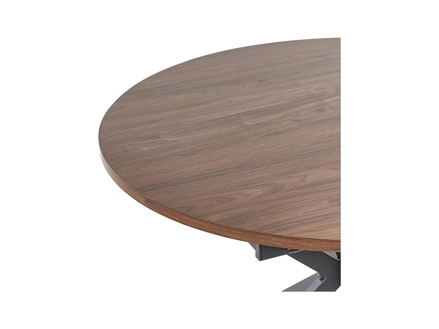 Table de salle à manger extensible FRIONA Marron foncé 110/140 cm 110 cm