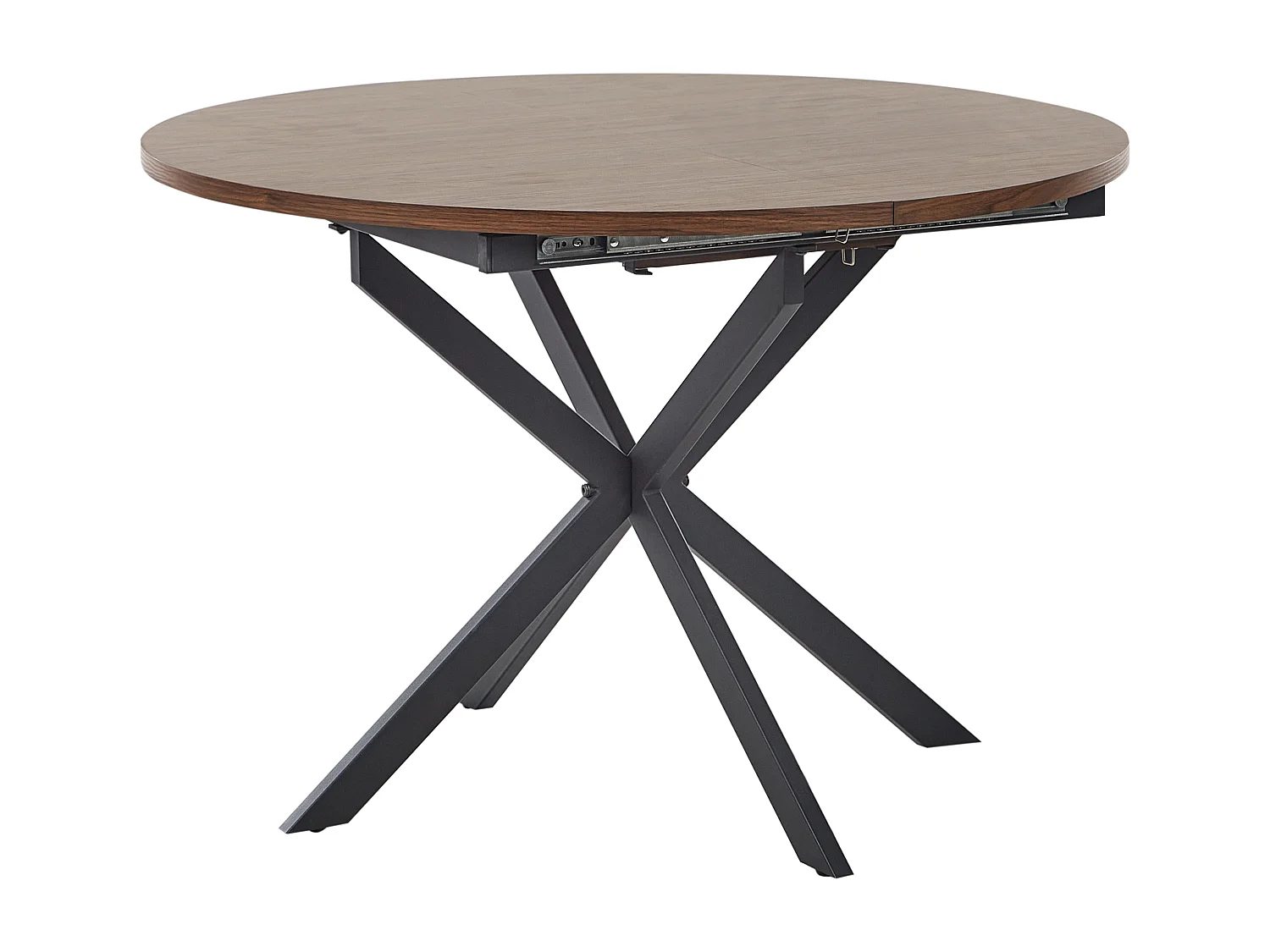 Table de salle à manger extensible FRIONA Marron foncé 110/140 cm 110 cm