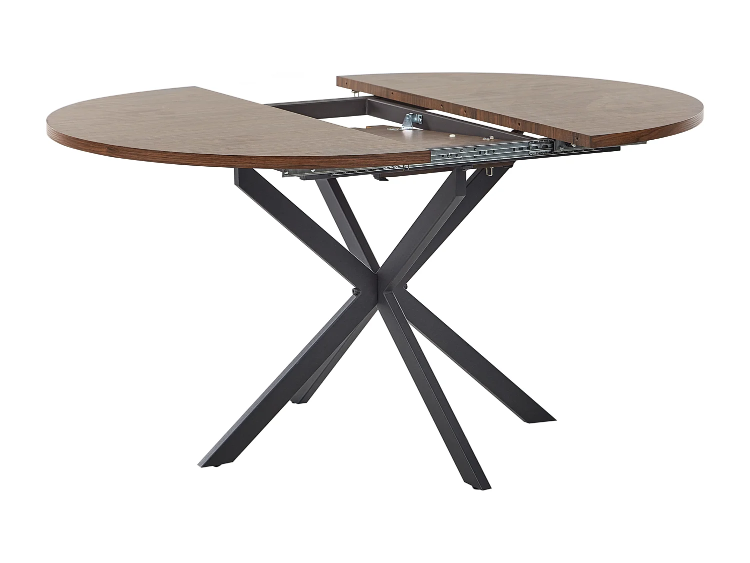 Table de salle à manger extensible FRIONA Marron foncé 110/140 cm 110 cm