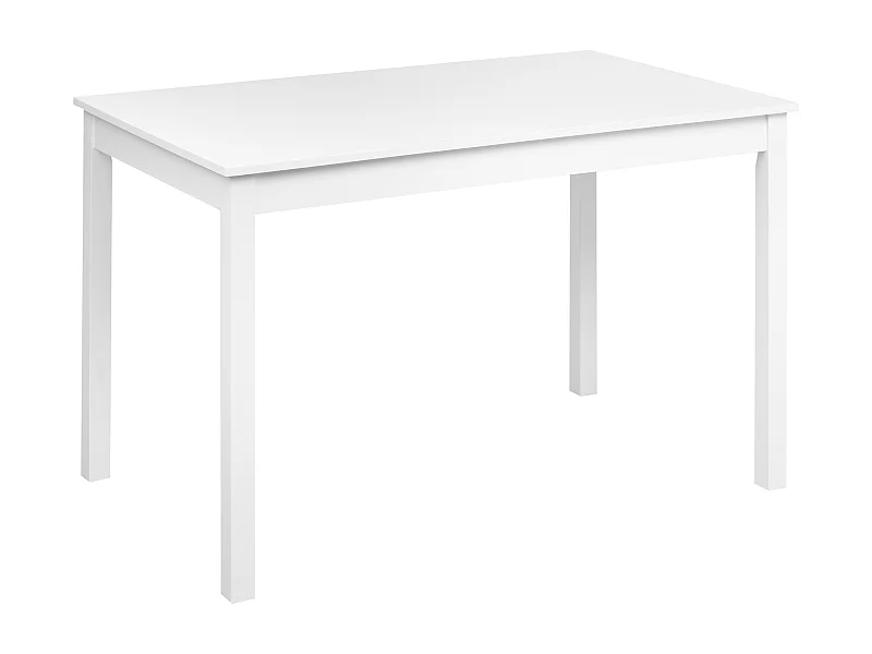 Stół do jadalni BARLEE Biały 120 cm 75 cm Drewno topolowe
