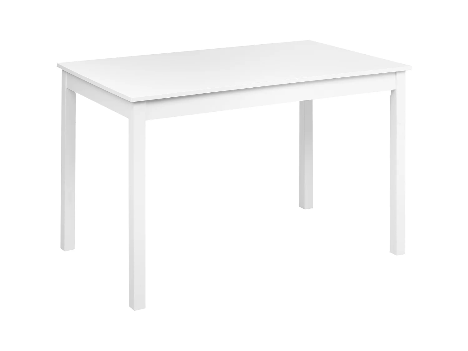Table de repas BARLEE Blanc 120 cm 75 cm Bois de peuplier