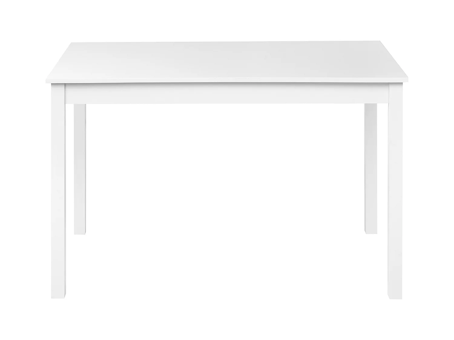 Table de repas BARLEE Blanc 120 cm 75 cm Bois de peuplier
