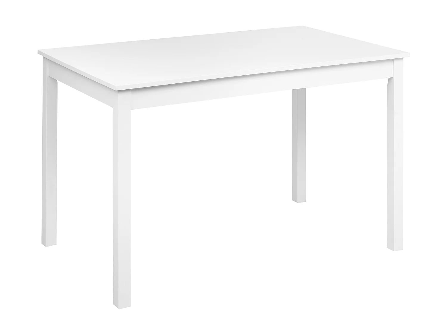 Table de repas BARLEE Blanc 120 cm 75 cm Bois de peuplier