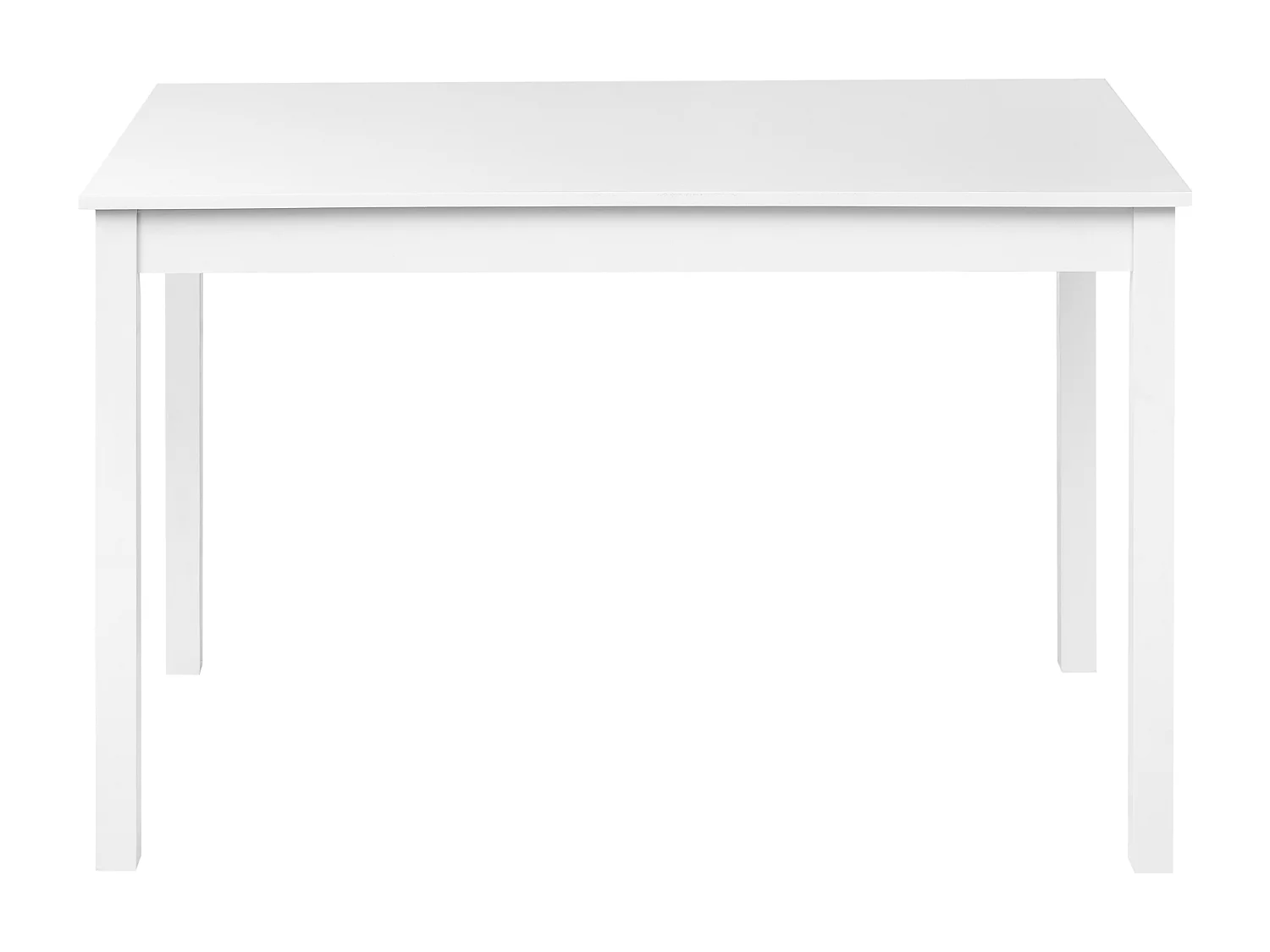 Table de repas BARLEE Blanc 120 cm 75 cm Bois de peuplier