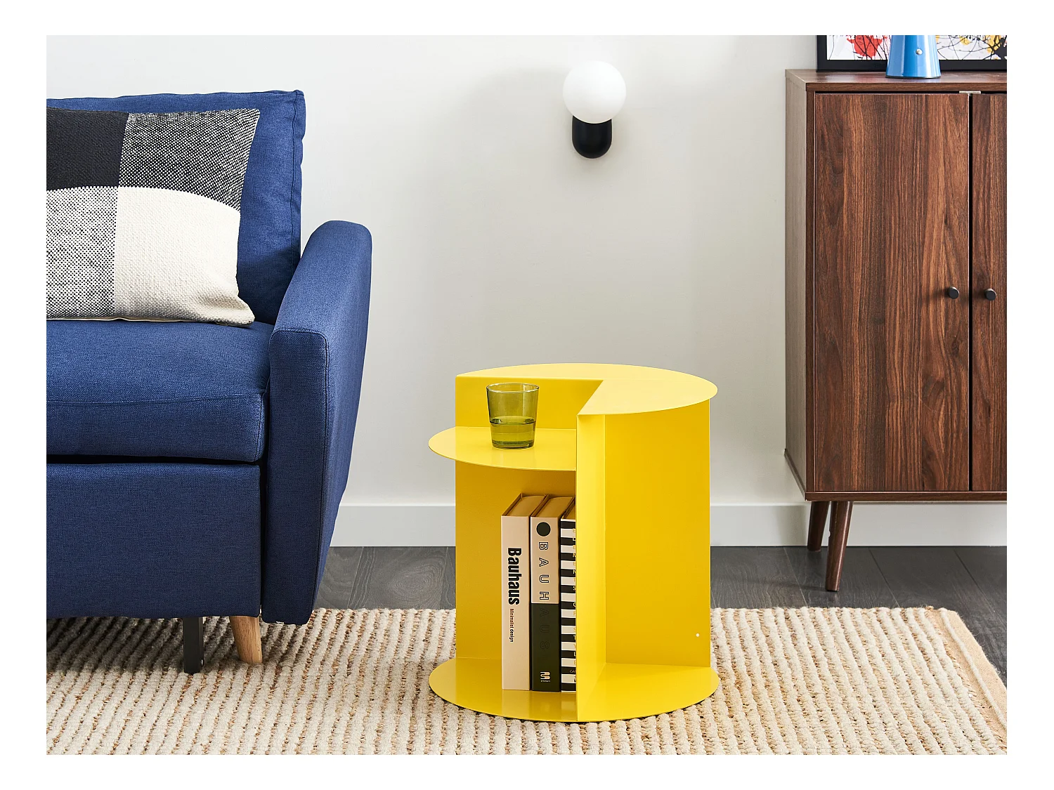 Table d'appoint TAGGART Métal Jaune