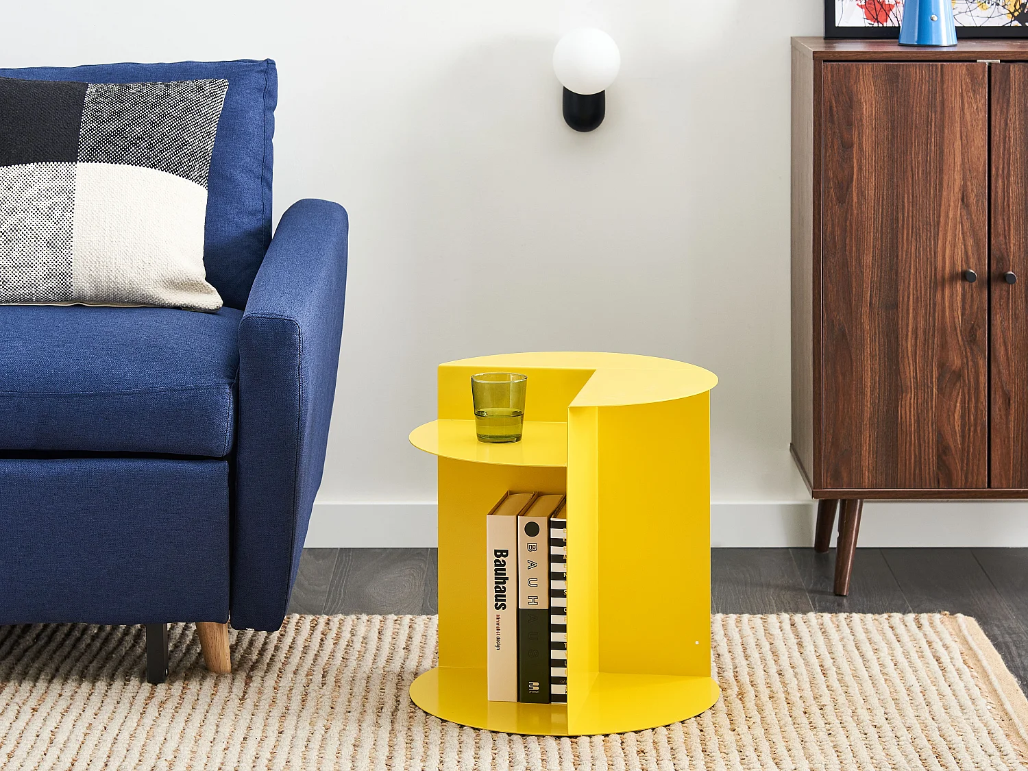 Mesa de apoio TAGGART Metal Amarelo