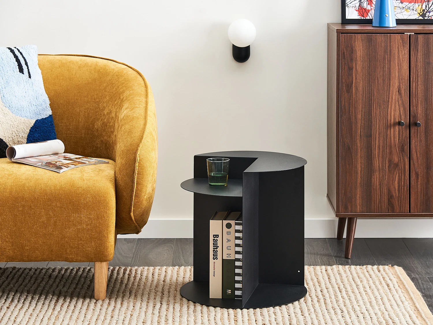 Table d'appoint TAGGART Métal Noir