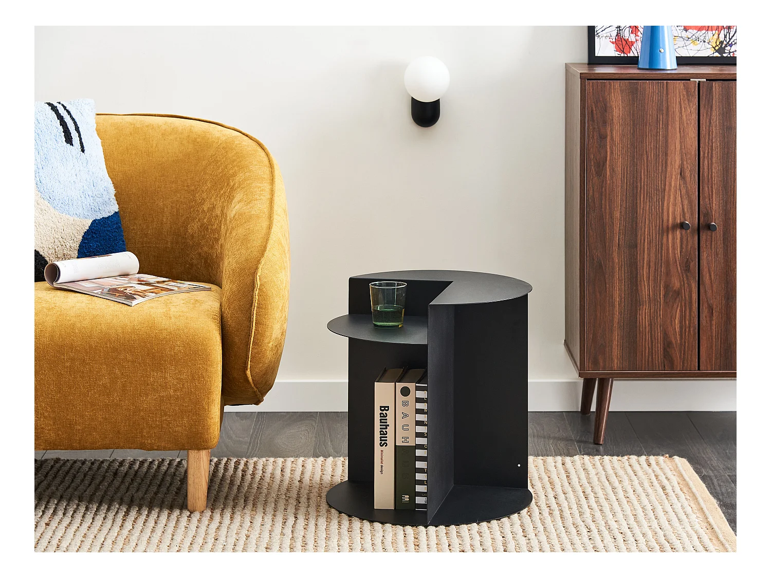 Mesa de apoio TAGGART Metal Preto