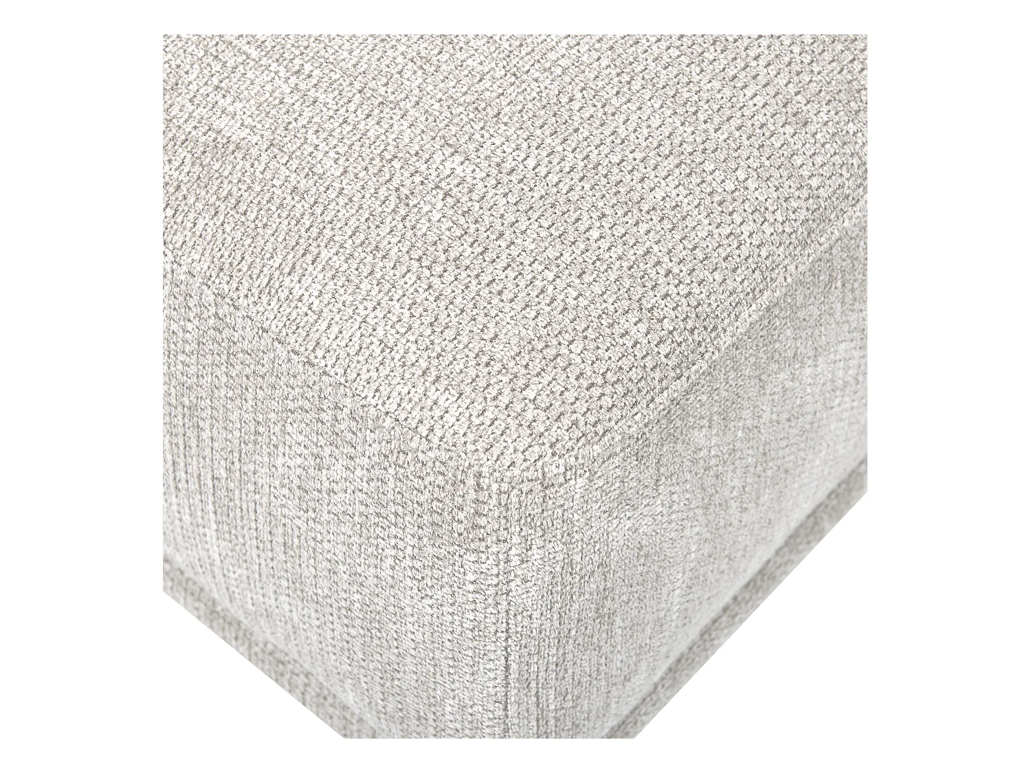Ottoman HOLT Tissu Gris clair