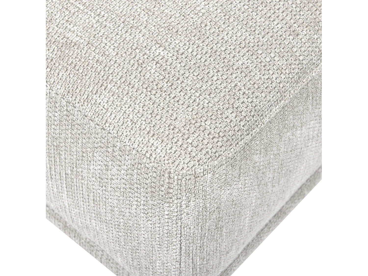 Ottoman HOLT Tissu Gris clair