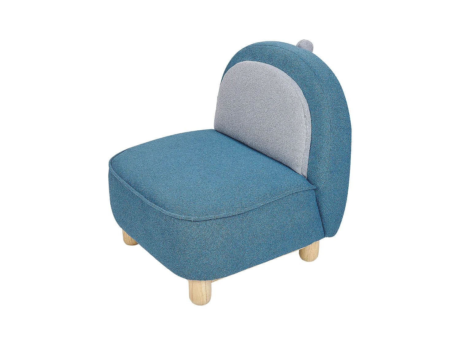 Fauteuil pour enfants Dinosaure FABORG Tissu Bleu
