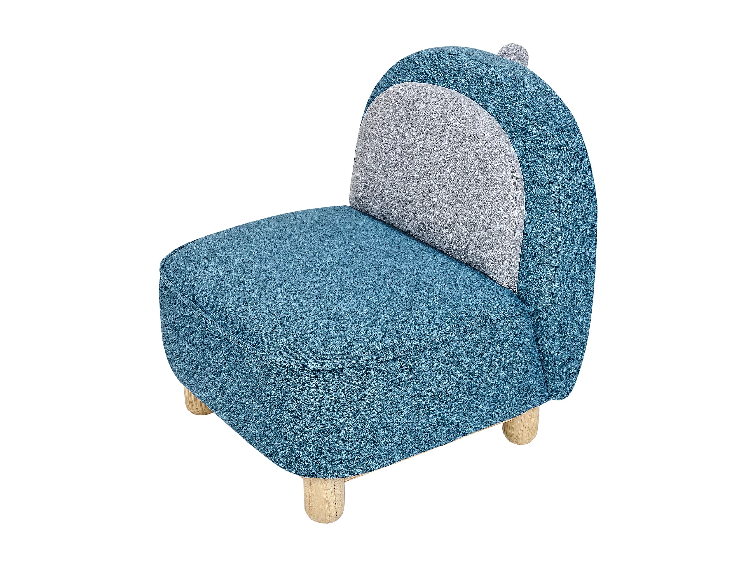 Fauteuil pour enfants Dinosaure FABORG Tissu Bleu