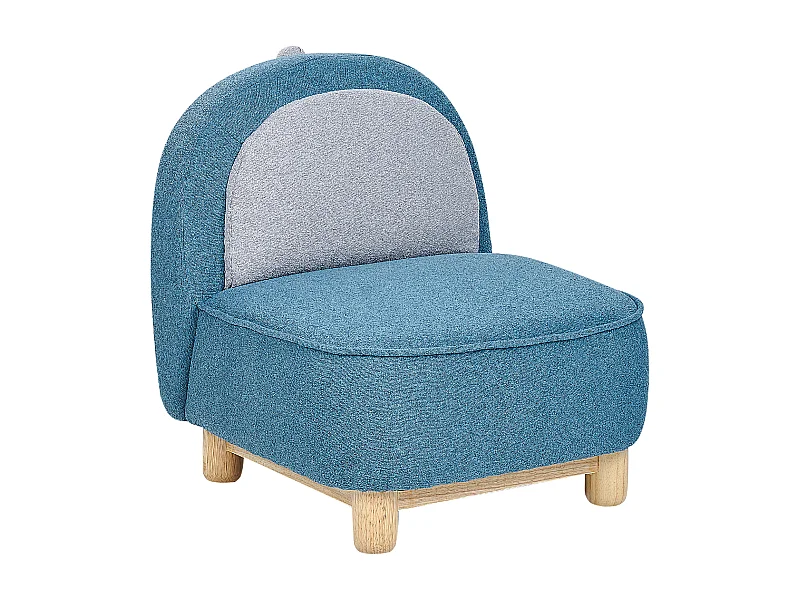Fauteuil pour enfants Dinosaure FABORG Tissu Bleu