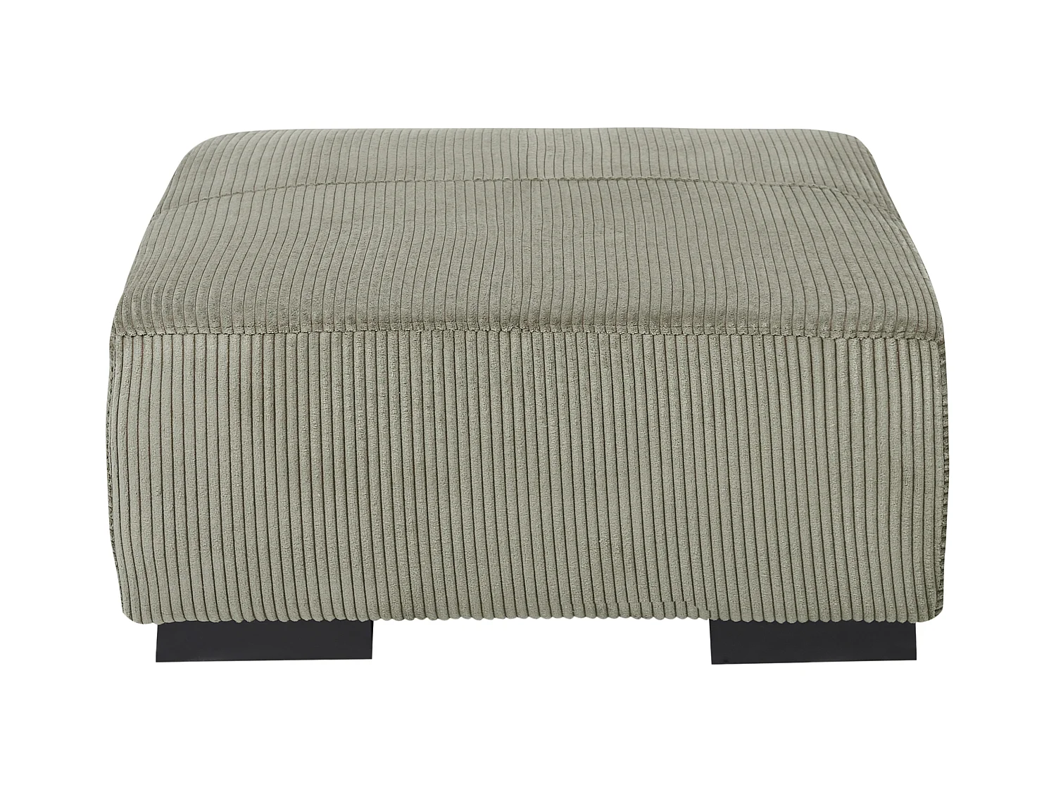 Ottoman LUNGO Velours côtelé Vert