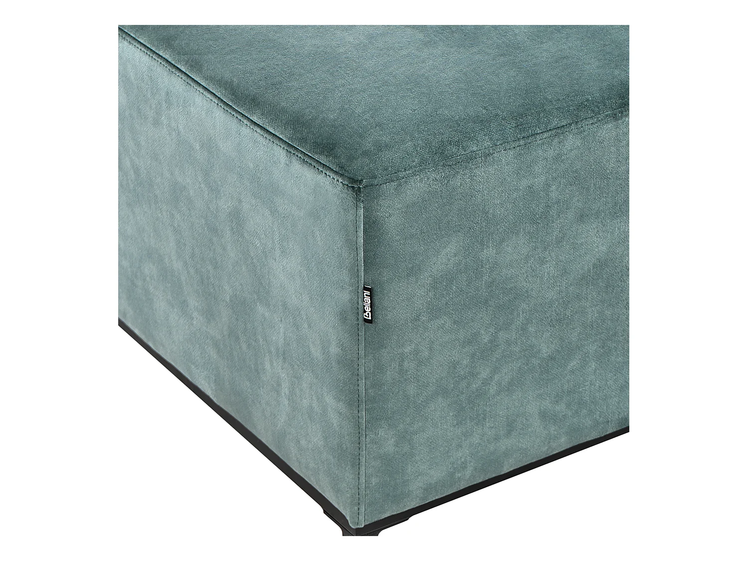 Ottoman OSLO Velours Bleu paon