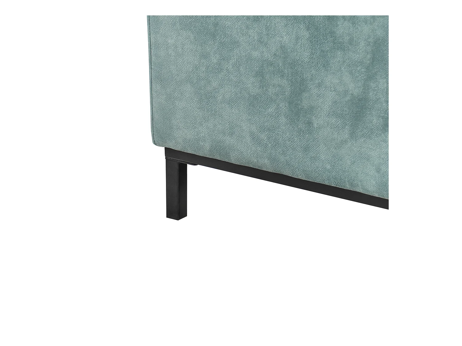 Ottoman OSLO Velours Bleu paon