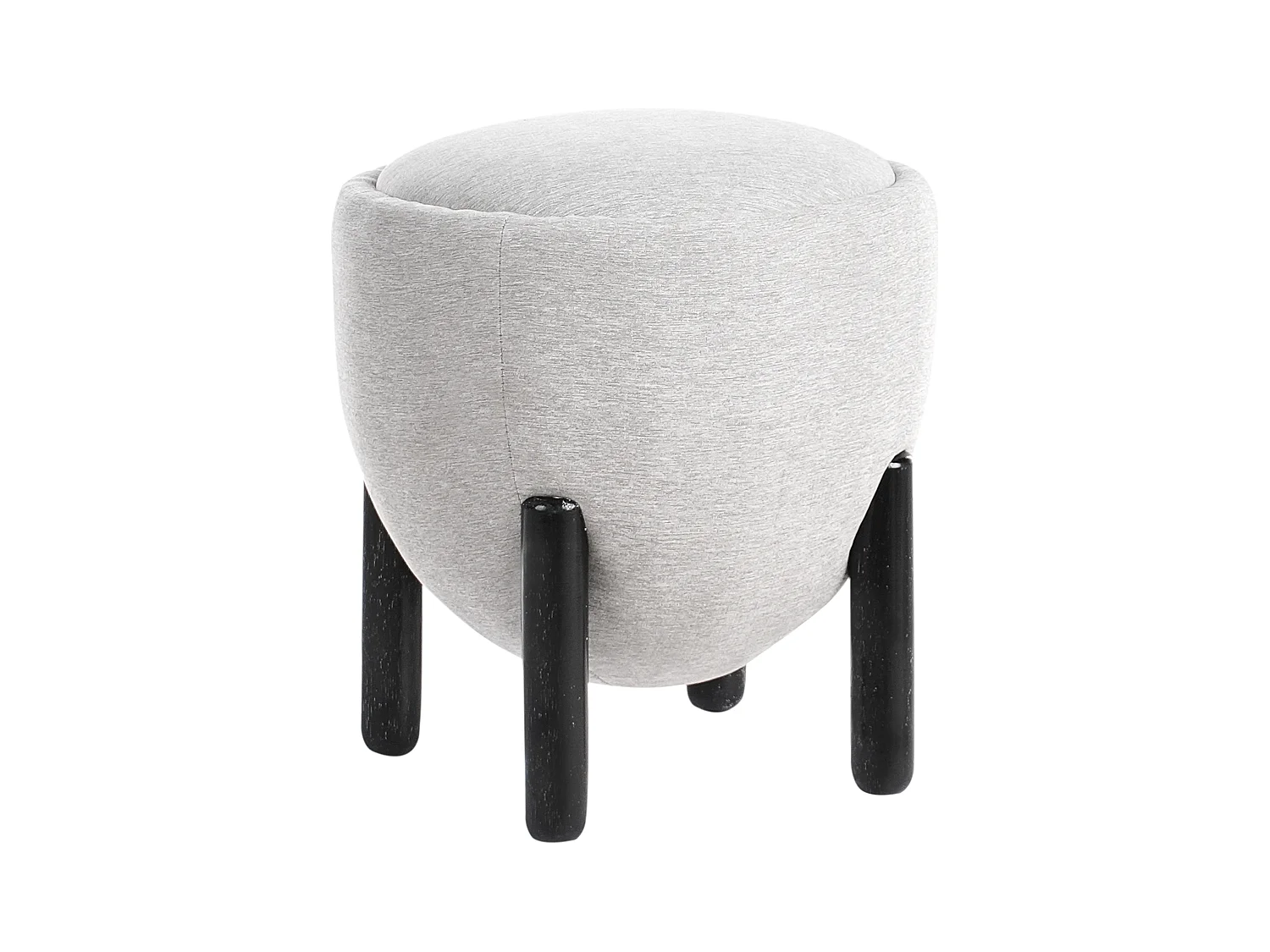 Pouf ARCHIE Lin synthétique Gris