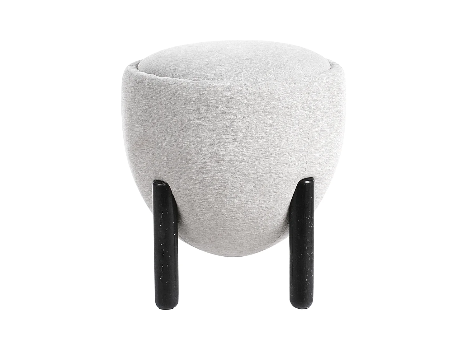 Pouf ARCHIE Lin synthétique Gris