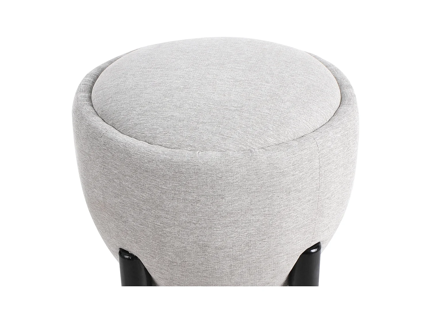 Pouf ARCHIE Lin synthétique Gris