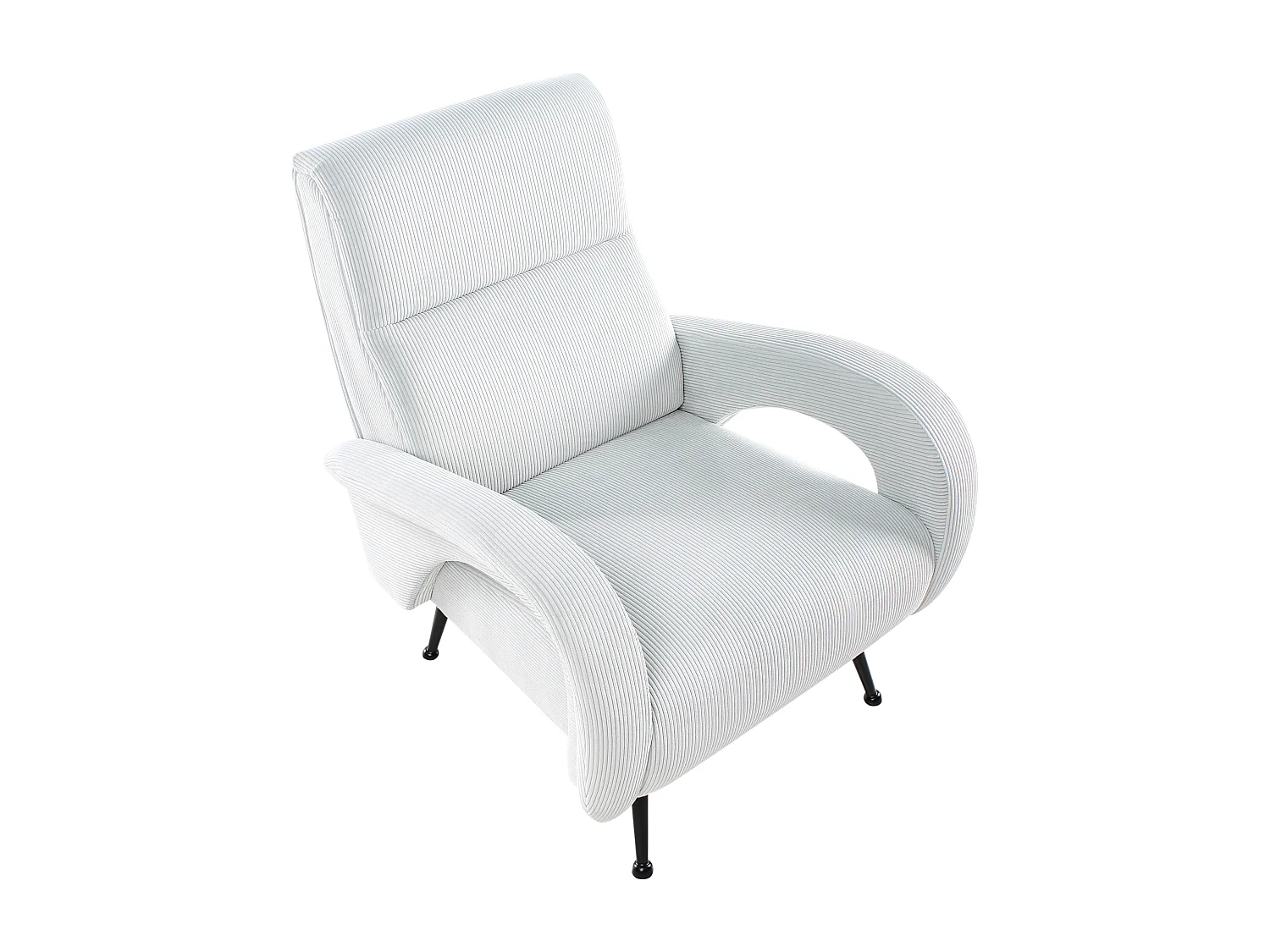 Fauteuil SVALOV Velours côtelé Vert menthe