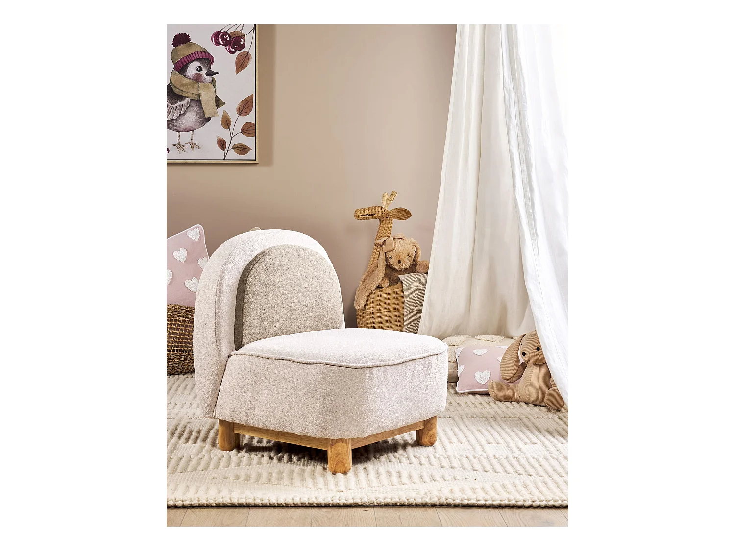 Kindersessel hellbeige Tierform Dinosaurier FABORG