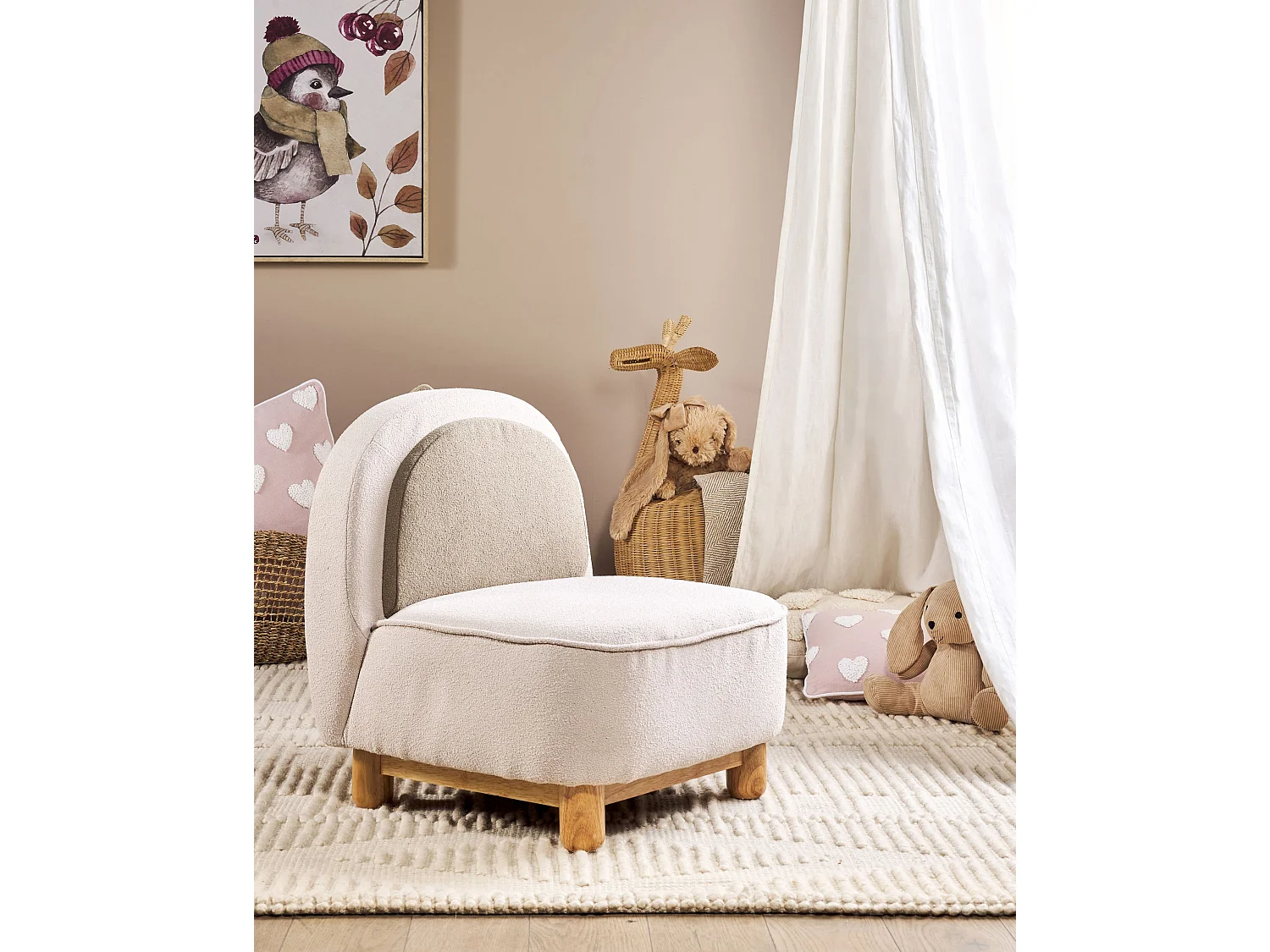 Kindersessel hellbeige Tierform Dinosaurier FABORG